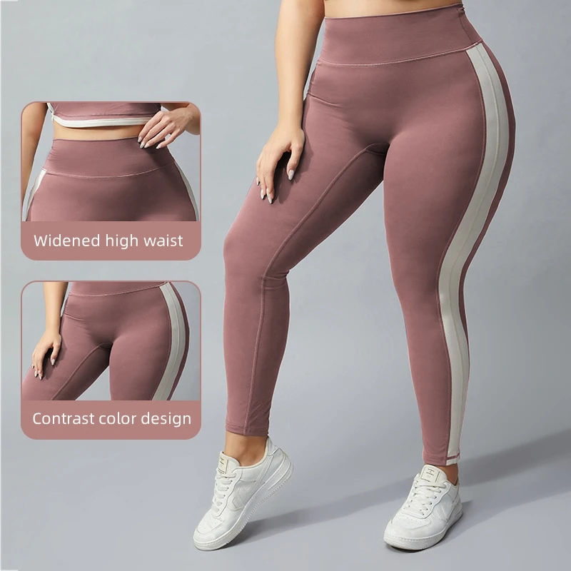 product customization gym twist front sport high waist leggings active wear 4xl plus size legging for women fitne nine point yoga pants-57