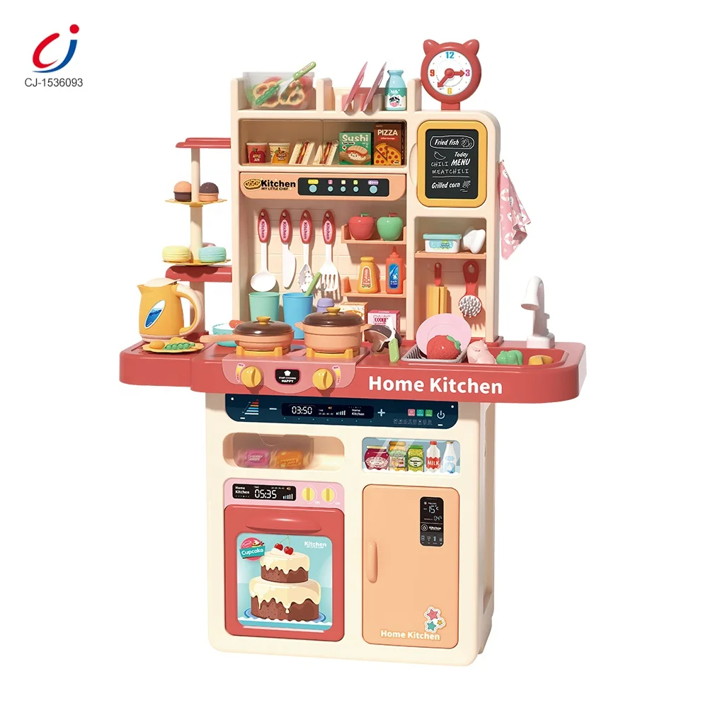 Chengji Educational Pretend Home Cooking Food Kids Play House Kitchen Set Toy Plastic Big for Kids
