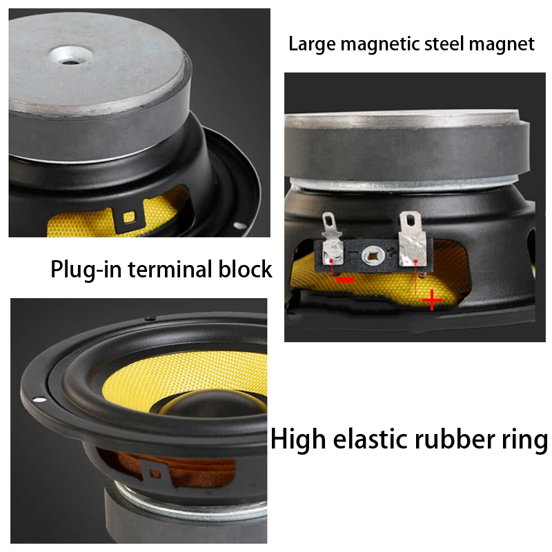 3 Inch Full Range Audio Woofer Speaker Unit 30W Amplifier