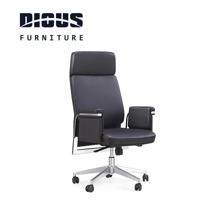 Dious comfortable modern luxury leather executive office chair table set