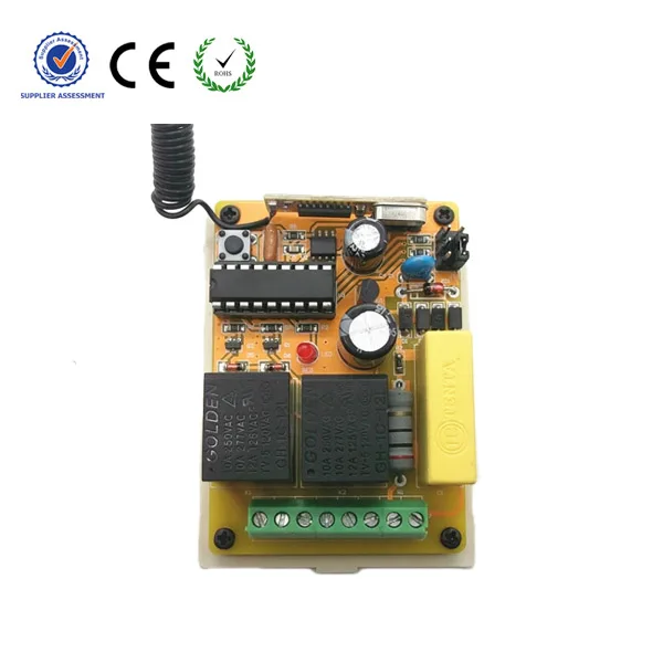 Yet402pc- 220v 315/433mhz Frequency 2 Channel Long Distance Wireless ...