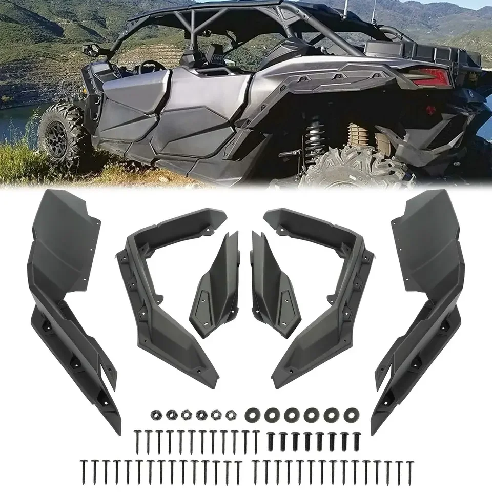 X3 Super Extended Fender Flares For Can Am Maverick X3 Models 20172021 Include Max(6 Piece