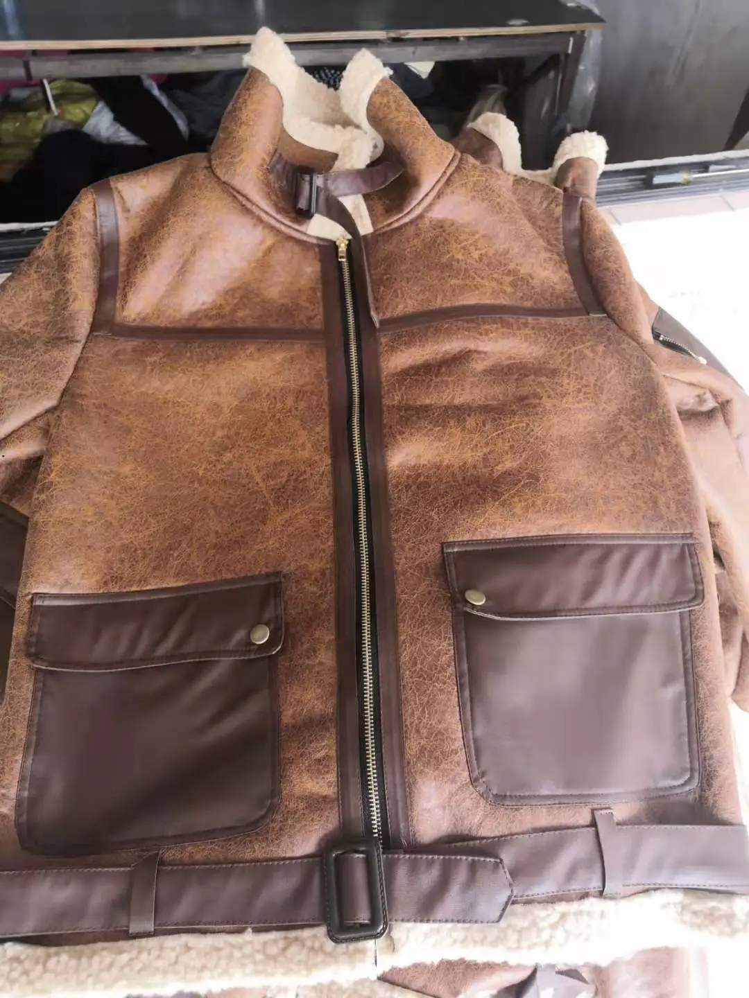 Chaquetas de invierno para jóvenes, ropa cálida acolchada de algodón,  engrosamiento de talla grande, ropa de cuero Pu para hombres, chaqueta para 