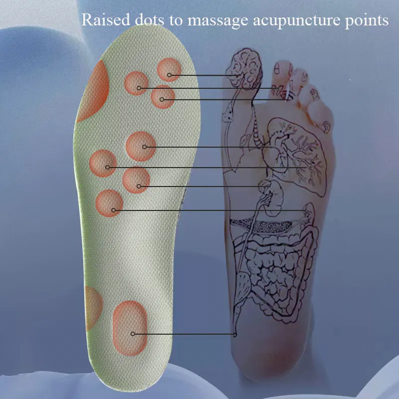 Yiweisi Shock Absorption Sports Insoles - Comfort & Durability