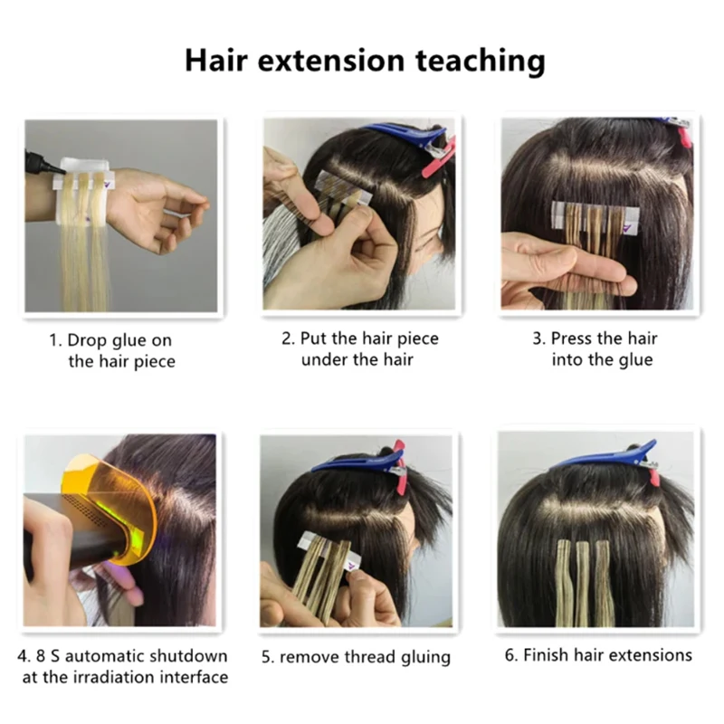 2 in 1 Hair Extensions and Removal Kit V-Light Hair Plant Machine