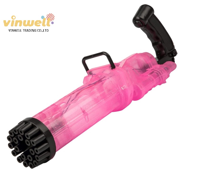 Машина для пузырьков Gatling, машина для пузырьков игрушечного подарка 2021, 21 отверстие, супер большой фантомный свет, автоматическая машина для пузырьков