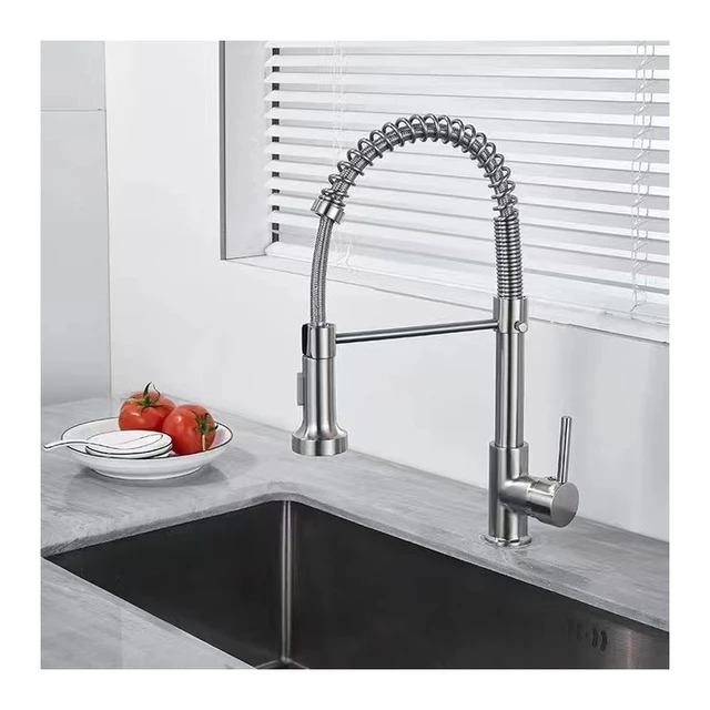 Faucet Set Water tap Kitchen Faucet with Pull Down Sprayer Commercial Spring Kitchen Sink Faucet Pull Out Sprayer