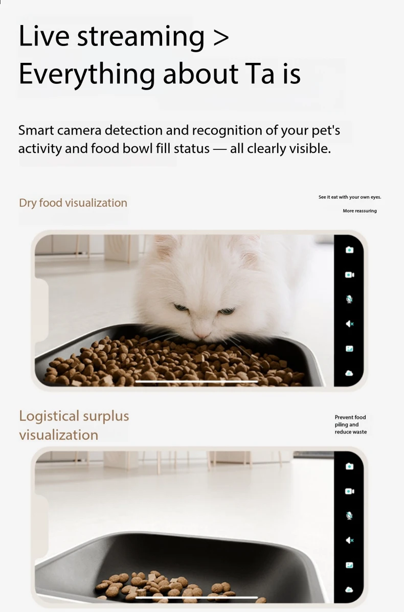 product smart automatic pet feeder water dispenser all in one machine app remote timed food water bowl for cats dogs-4