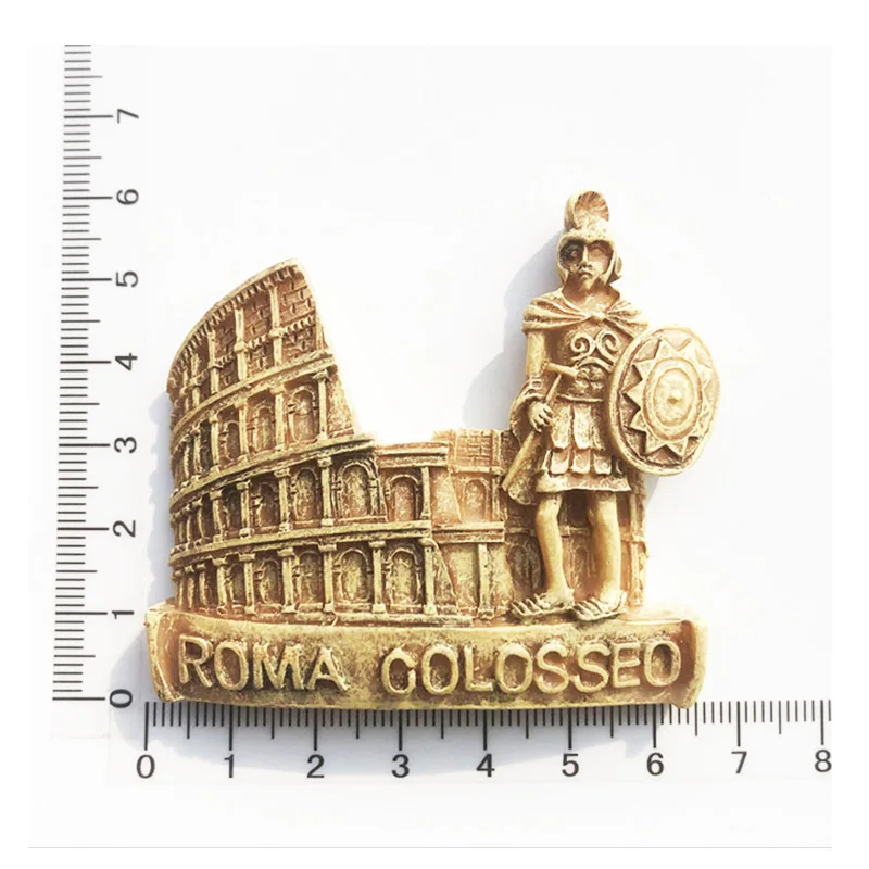 イタリアローマコロッセオコロッセオツーリスト旅行お土産3D樹脂冷蔵庫