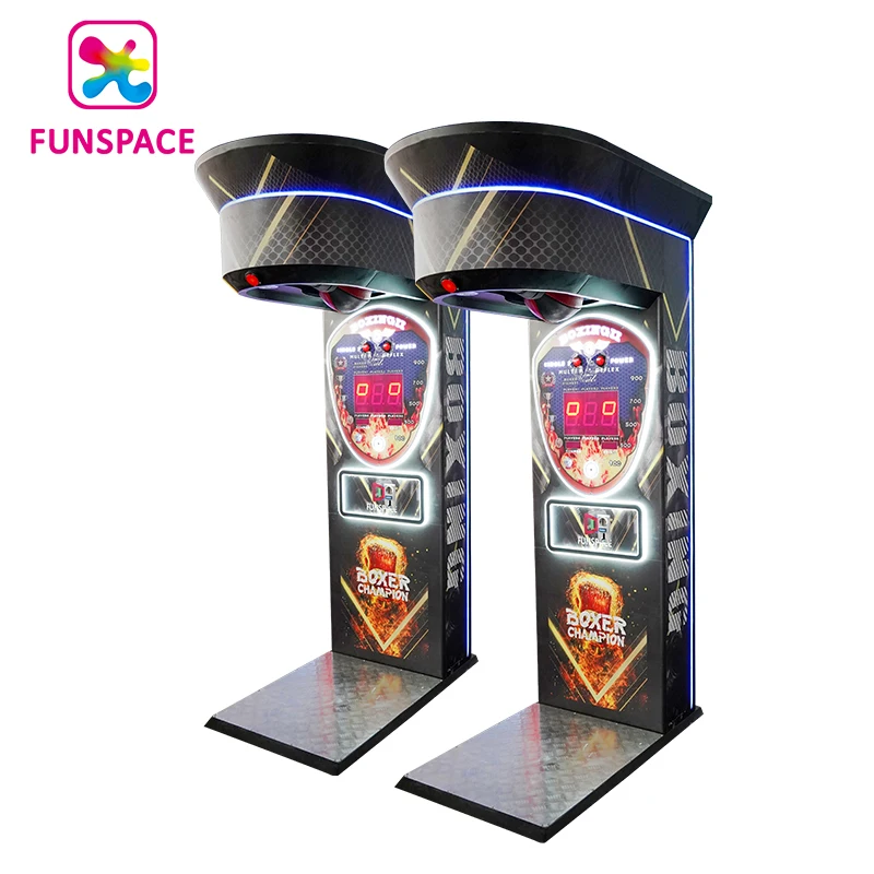 Funspace Amusement Coin Operated Games Punching Ultimate Maquina De Boxer Electronic Tickets Redemption Arcade Boxing  Machine