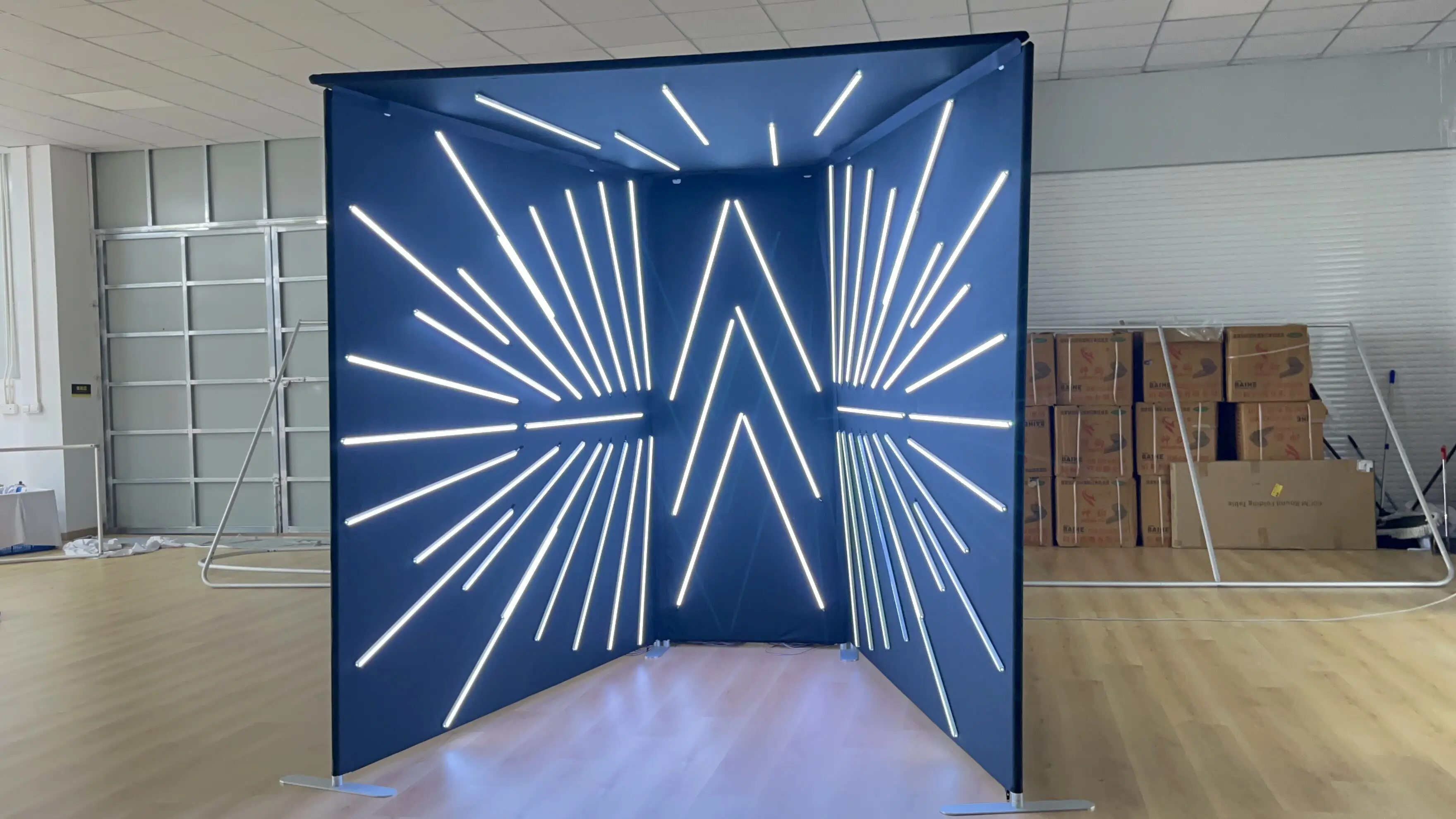 RGB LED Rainbow Lights Vogue Booth - Dye Sublimation Print