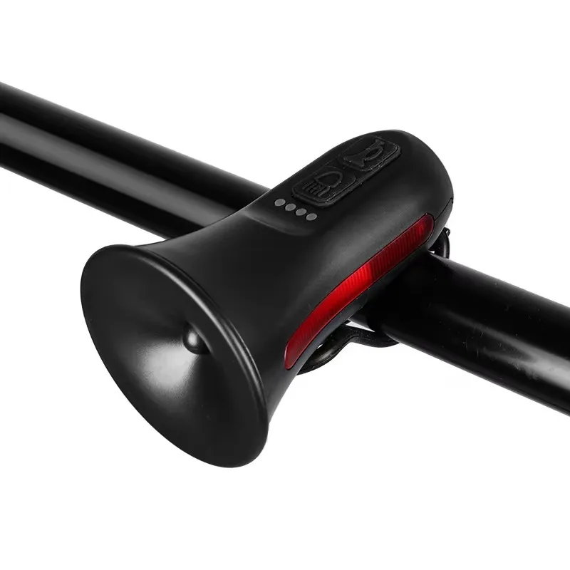 Electric Bike Bell 120dB Mini Bicycle Horn Waterproof Bicycle Horn With Warning Lights Electric Bike Bell 120dB Mini Bicycle Horn Waterproof Bicycle Horn With Warning Lights
