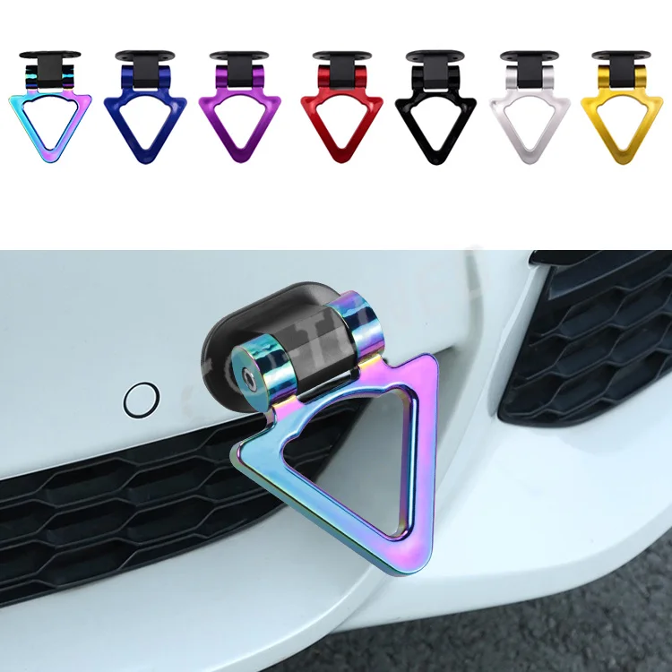 Rear Tow Towing Hook For Universal Car Auto Trailer Ring Aluminum