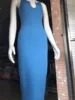 Vestido largo azul claro