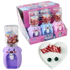 Hot Selling Funny Plastic Water Dispenser Toy Chocolate Bean Candy
