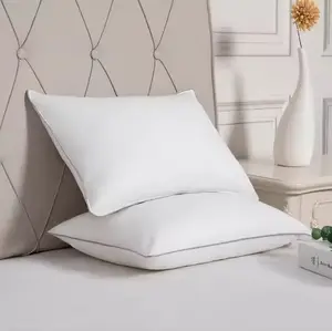Custom Hotel Pillows Adjustable Firmness Bed Pillow for Sleeping Luxury Hospitality Collection with Alternative Fillings