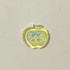 Bouton pomme transparent [jaune]
