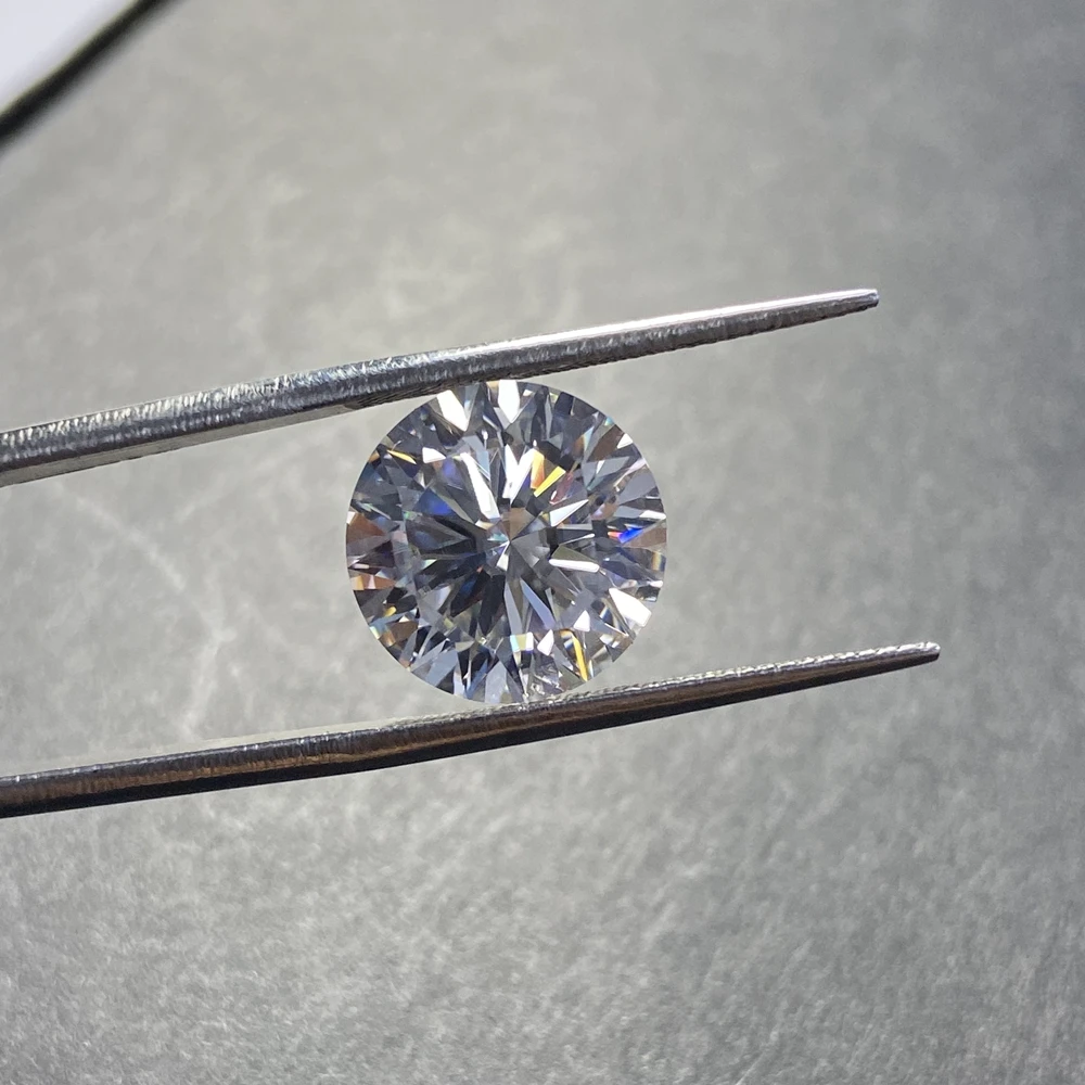 Pierre De Moissanite Ronde Brillante - Cœurs Et Flèches - VVS1 - Labo - Thaïlande