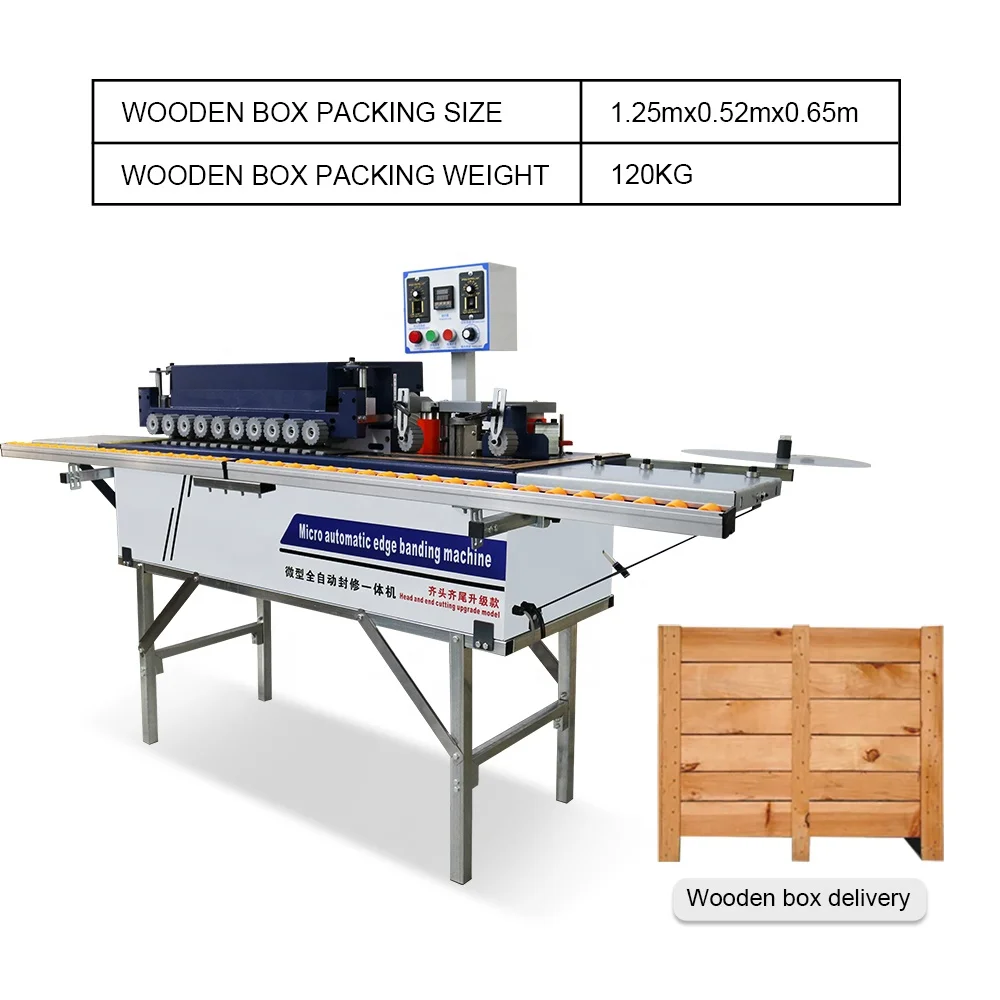 Automatic Small Portable Pvc Edge Banding Making Machine  Melamine Wood Manual Edge Banding Machine with Dust Removal Function