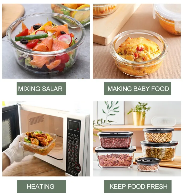 Linuo 2023 New Product Glass Food Container Vacuum Storage With Pump