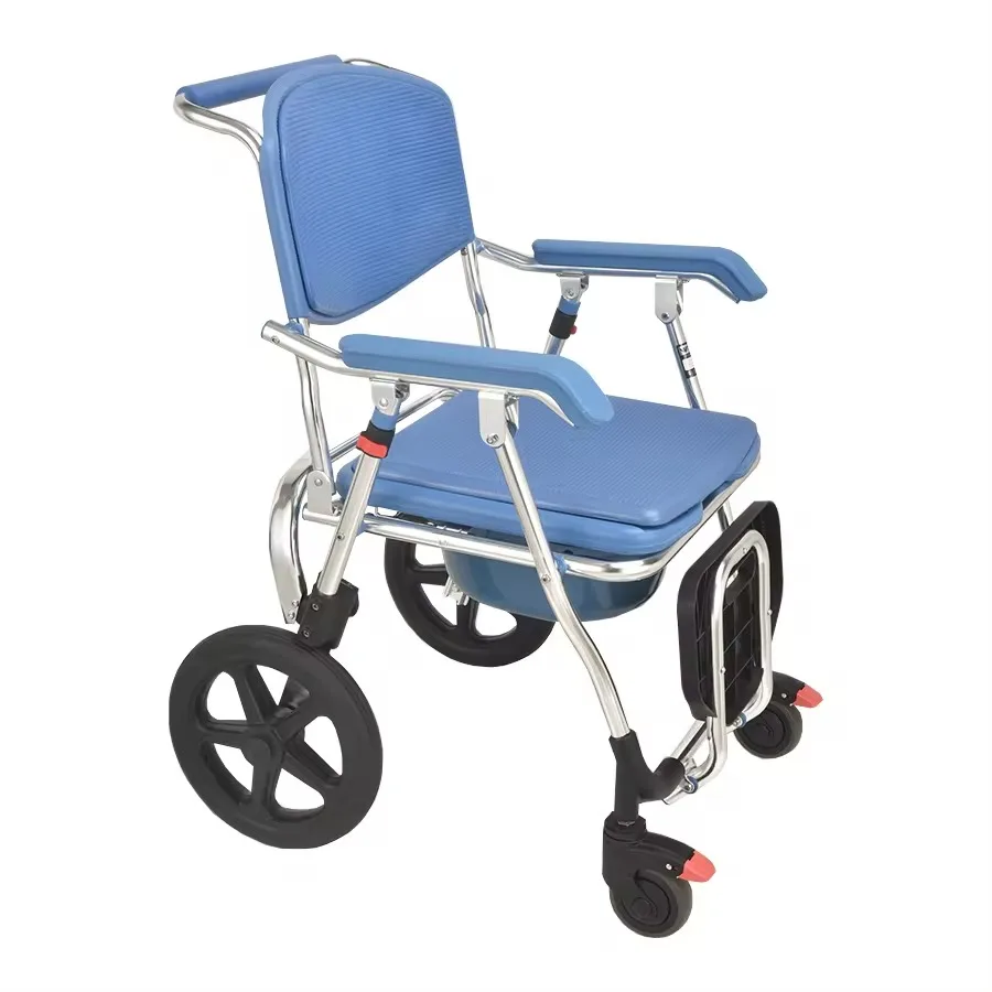 Medical Chair Toilet Patient Transfer Commode Toilet Wheel Chair for Disabled