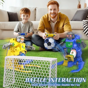 Remote Control Battle Robots Football Game 2 Players Plastic Kids Table Football