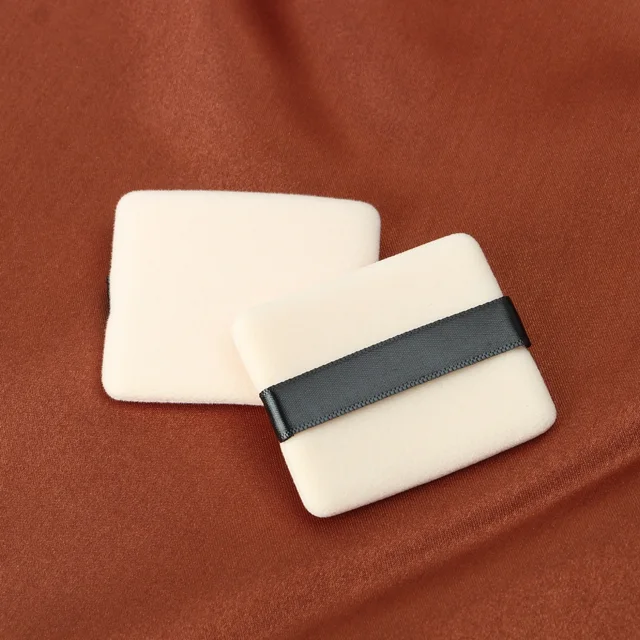 Dual-Sided Velour Powder Puff Soft Flocked Makeup Applicator Low MOQ
