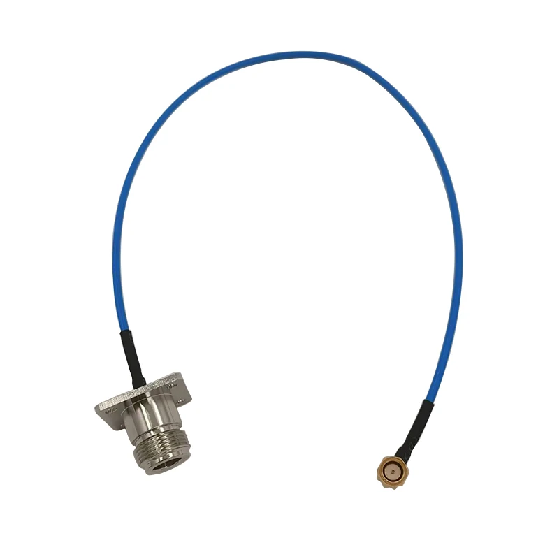 product brass n female flange to for right angle male connector rg405 rf cable assembly-3