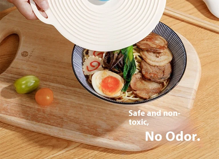 Strong Adsorption Silicone Dish Cover Splash-Proof and Fresh-Keeping Plate Cover for Microwave for Dinnerware details