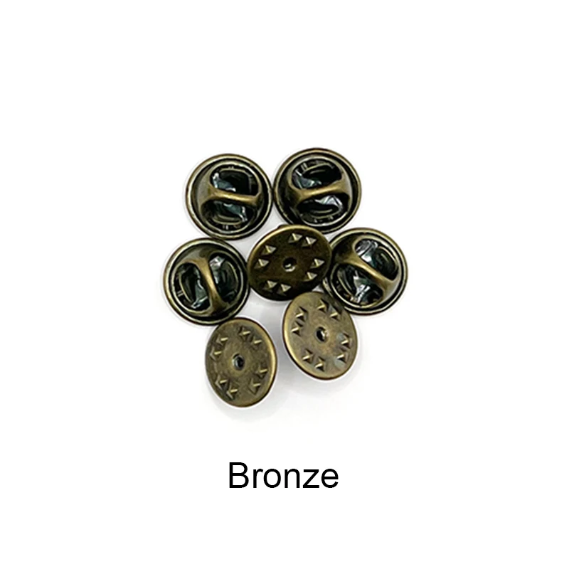 Wholesale Round Tie Tac Pin Back Solid Brass Clutch Pin