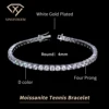 White Gold Plated 4mm