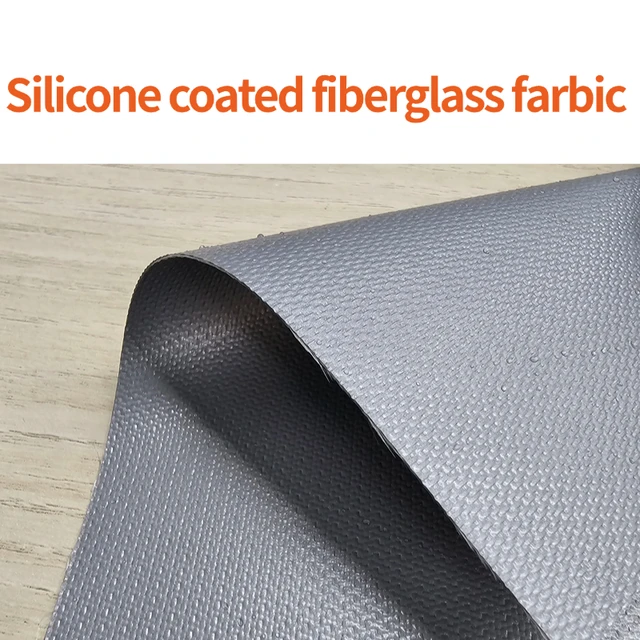 silicone coated fiberglass fabric High quality  silicone rubber coated fiberglass fabric cloth for fireproof