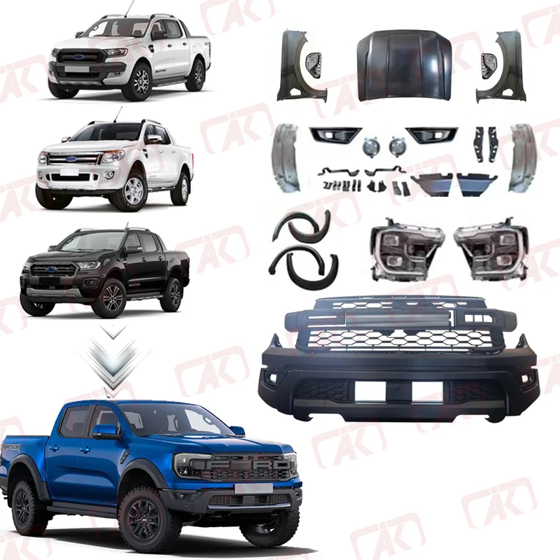 Facelift Conversion Body Kit Front Bumper Upgrade Bodykit For Ranger T6 ...