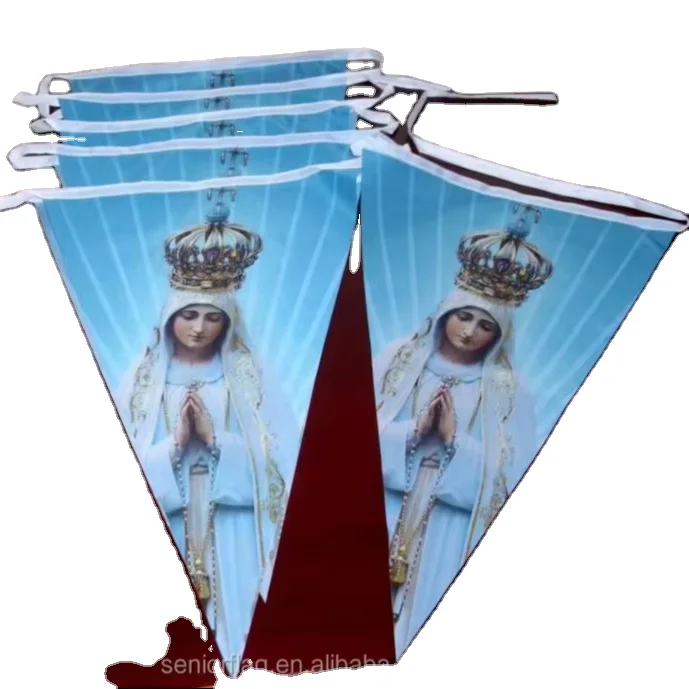 Customized design polyester Pennants String Flag Triangle Bunting Banner For advertising