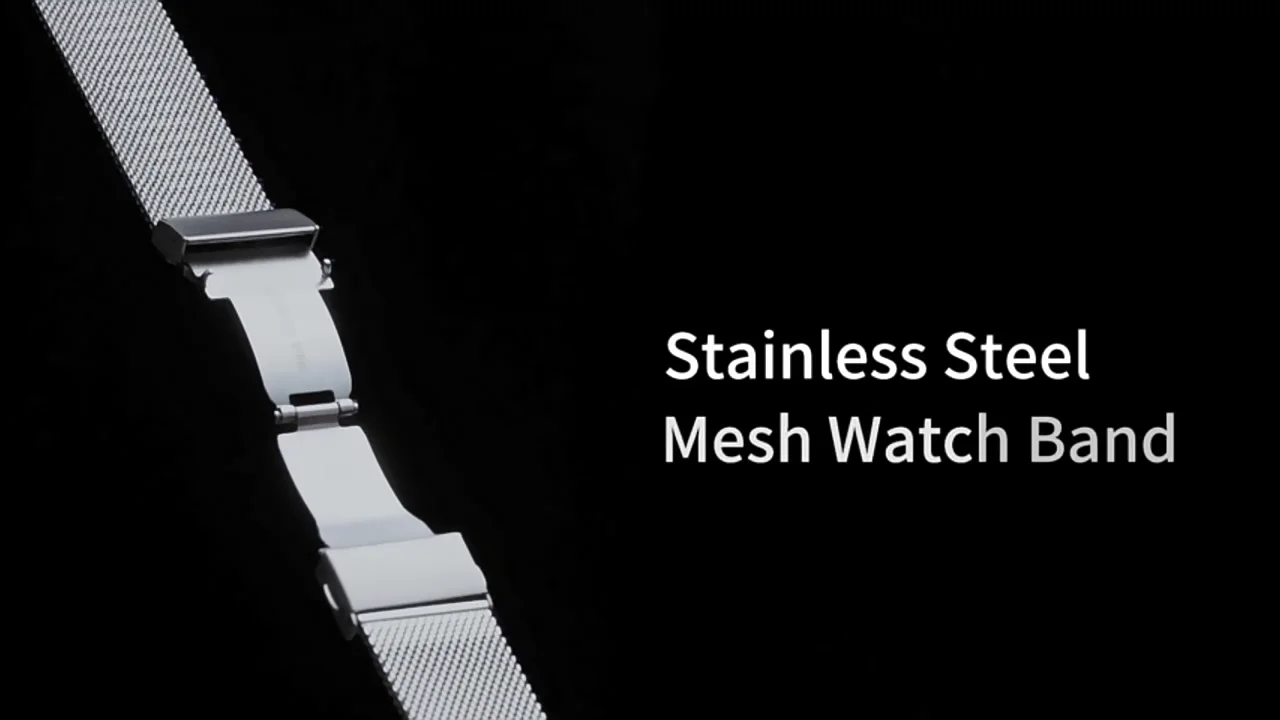 Stainless Steel Mesh Watch Band For Men Women,Adjustable Watch Strap 20