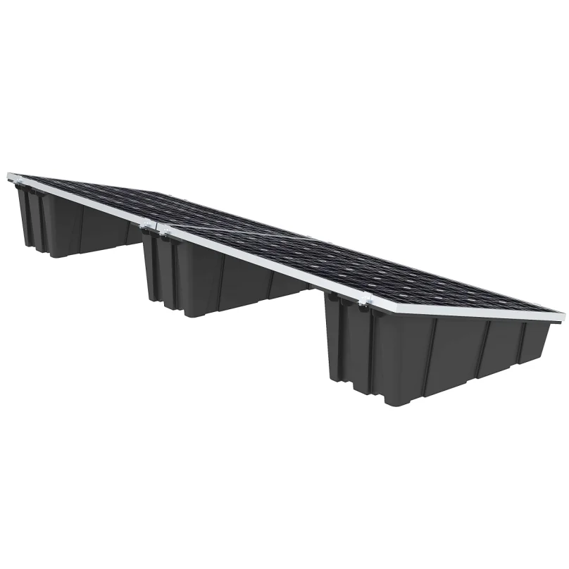 Easy Installation HDPE Plastic ABS Hdpe Ballast Bracket for Flat Roof Ground Mounting