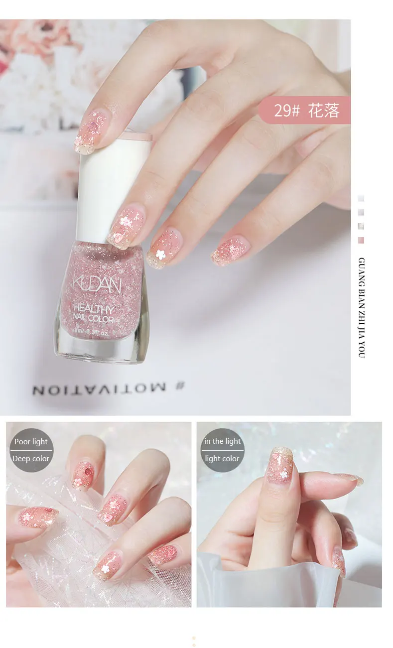 Korean Oil Permanent Nail Polish Set Wholesale Glass Manufacturers