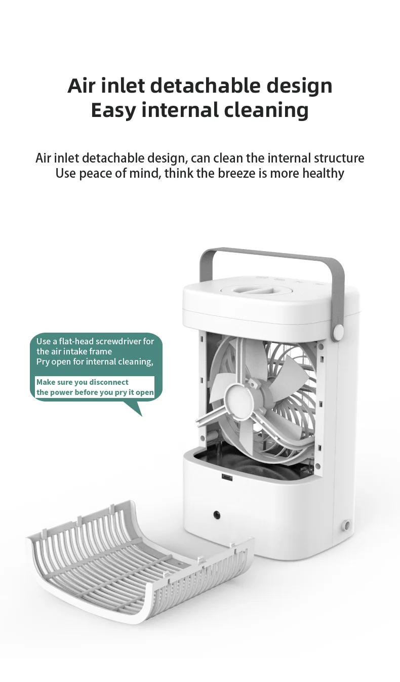 Desktop Small Air Conditioner, USB, Portable - detail 18
