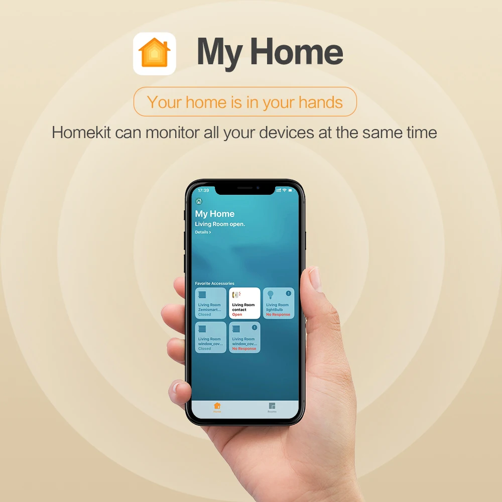 ZemiSmart HomeKit Zigbee концентратора умный контроль PIR двери windowtemperature влажности ZMHK-01Homekit сенсор комплект