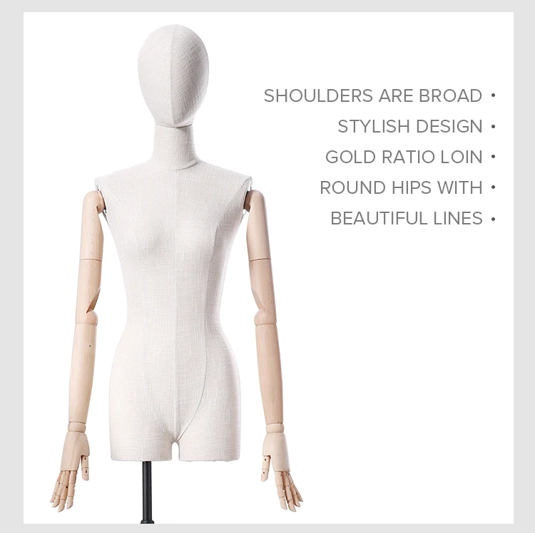 Uk Warehouse Clothing Display Mannequin Female Half Body Dressmaker