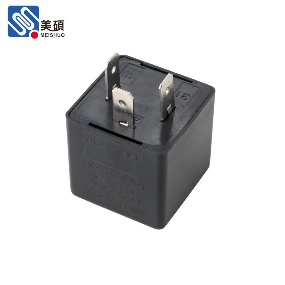 For Low Power 3P Nickel-plated Copper Flasher Relay 12V DC Heavy Duty MFB-3-12V for Truck Trailer Bus Signal System