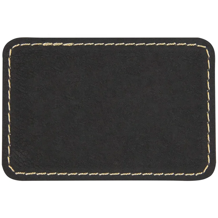 20 Toppe Rettangolari In Pelle Ecologica PU - Colore Cachi, 7,6x5 Cm - Per Vestiti, Jeans, Cappelli E Borse