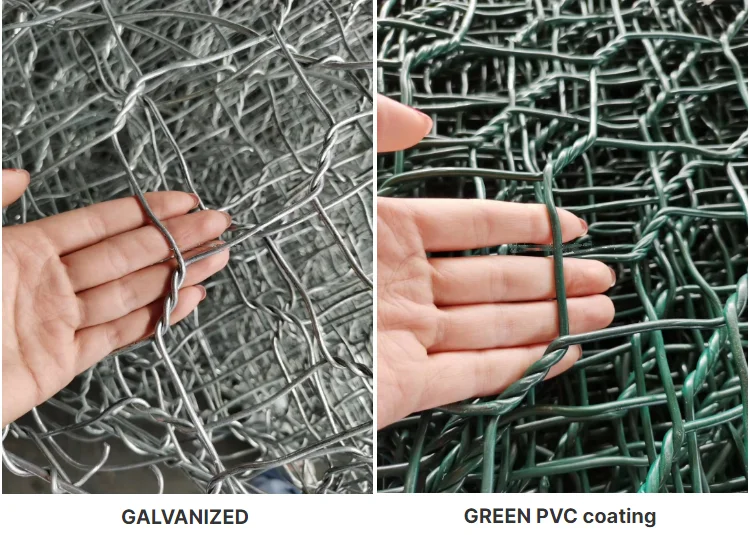 Factory Galvanized Gabion Basket Pvc Coating Gabion Wire Mesh River ...