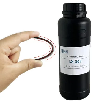 LX-305 Liquid Photosensitive UV Resin 365-405nm LCD DLP Printer 3D printing High Toughness Resin Dental model