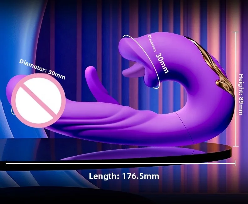 Compact silicone vibrator with travel-friendly portable dimensions