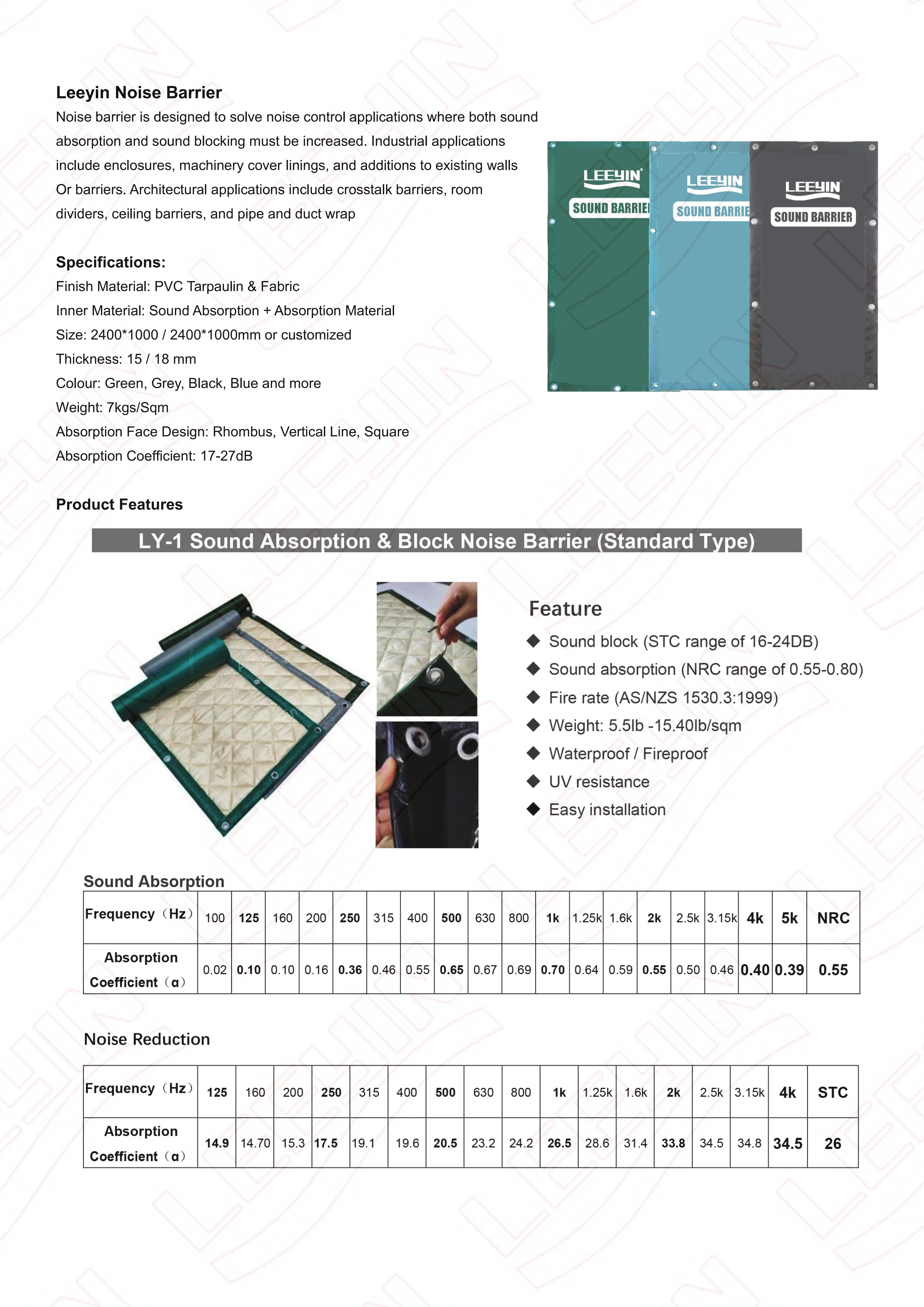 Pvc Sound Insulation Leeyin Portable PVC Sound Barrier - Efficient Acoustic Insulation