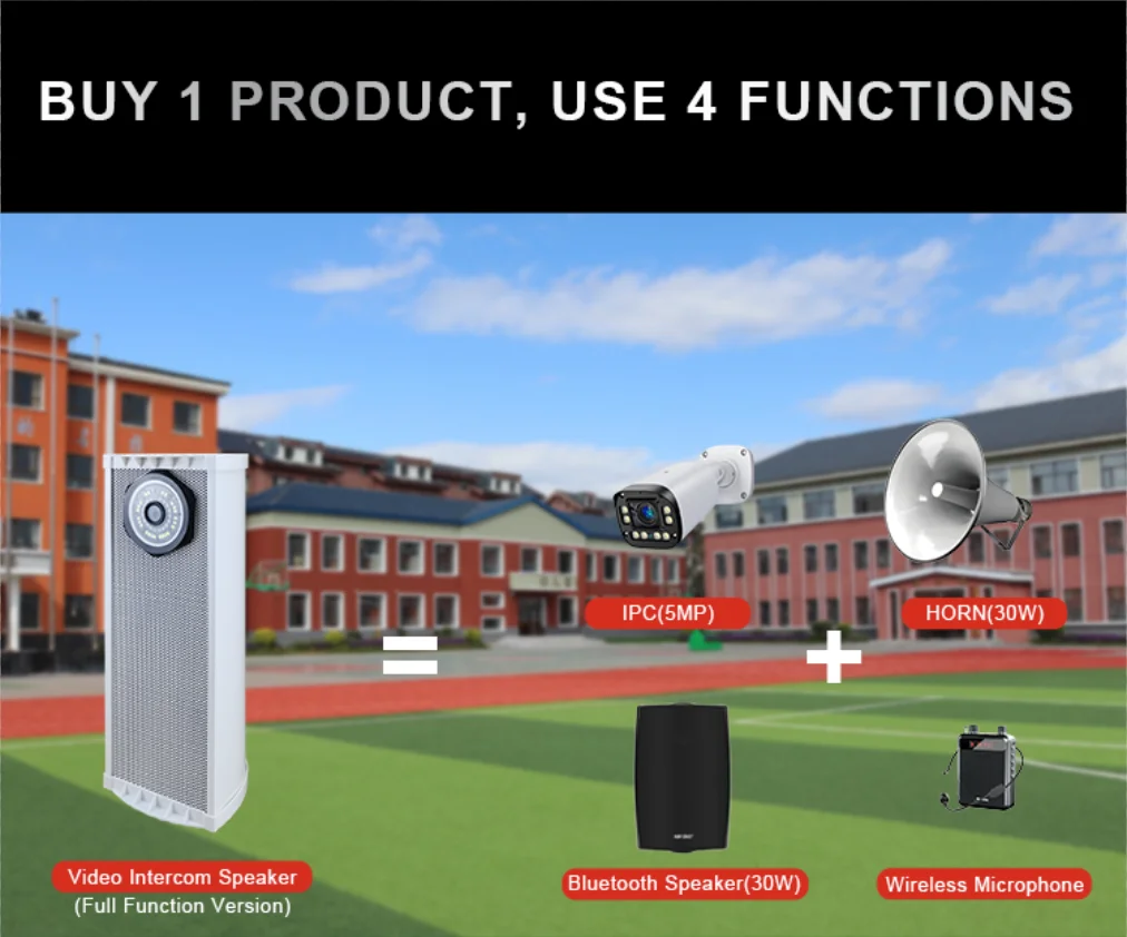 5mp Outdoor Solar Sound Intercom Wifi Camera with 1080P Video Speaker Camera