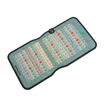 Crystal Chakra PEMF Mat Far Infrared Heating Body Jade Stone Improved Circulation and Detox with Massage Function