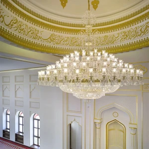 ECOJAS Hotel Banquet Hall Villa Customized Project Lighting Luxury Style Crystal Chandelier