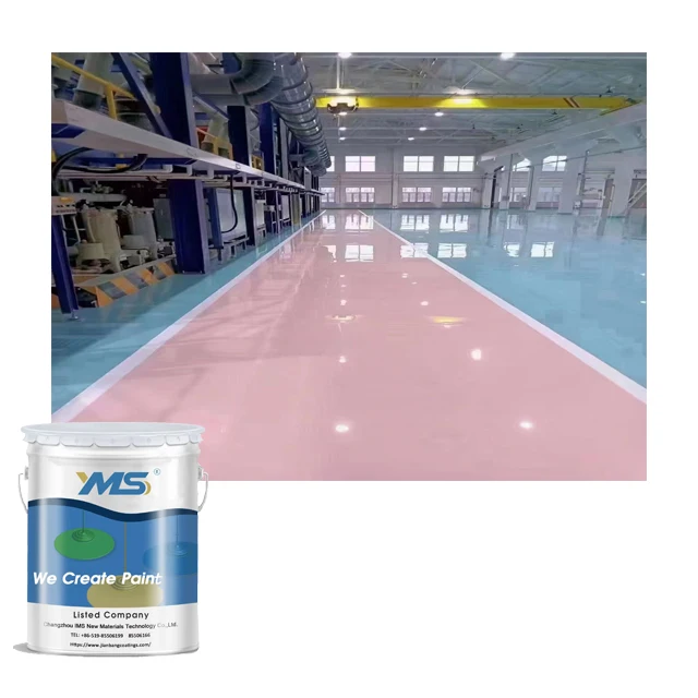 YMS Coatings Self-leveling Epoxy Floor Paint Which Is Used for Warehouse Garage and Workshop Blue Green Grey Paint